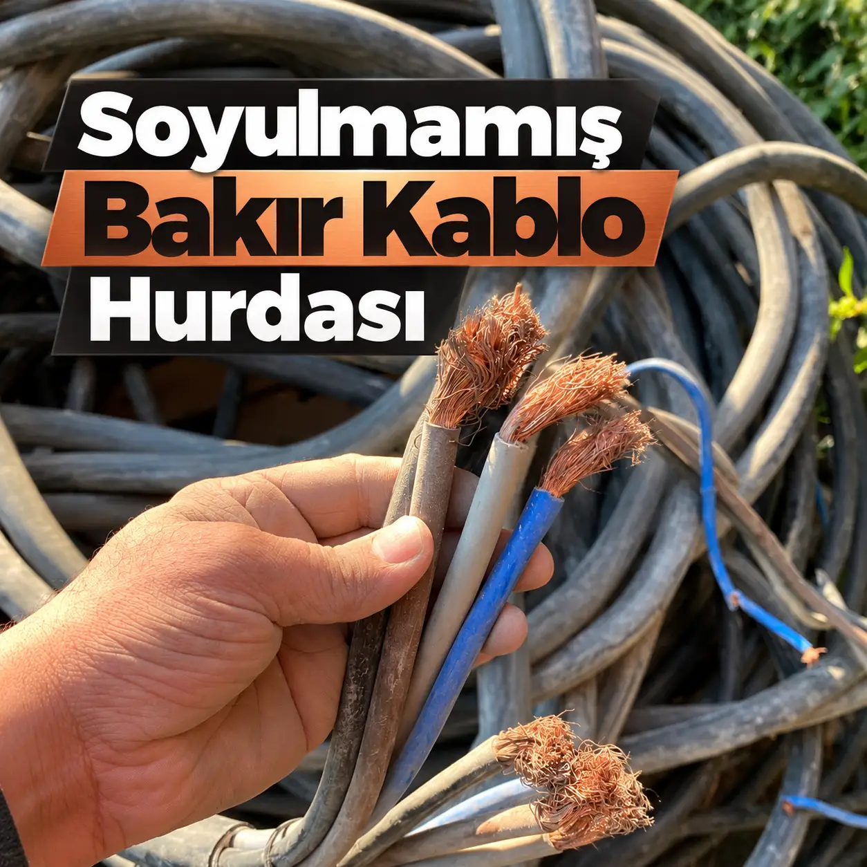 Soyulmamış bakır kablo hurdası alımı