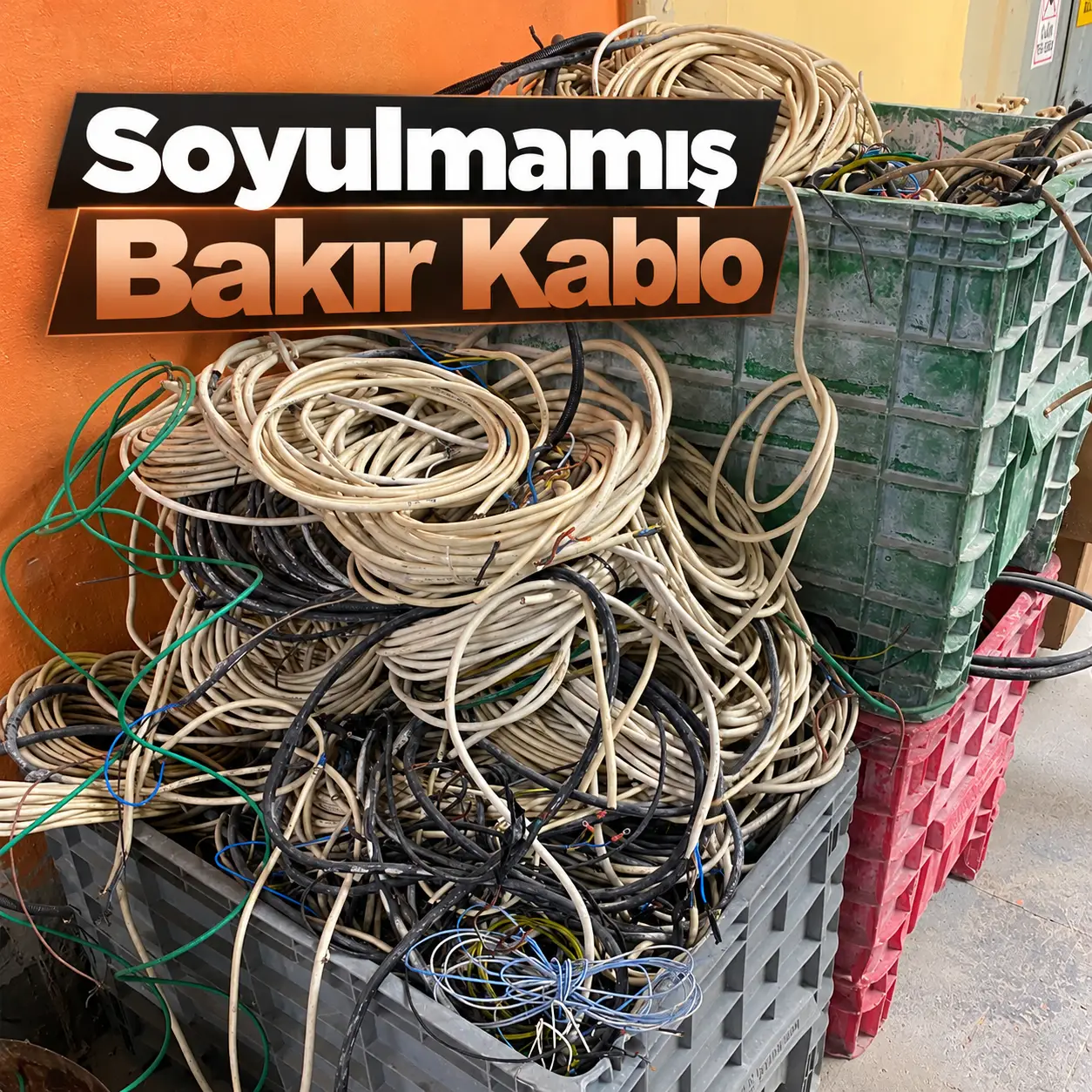 Soyulmamış bakır kablo hurdası ve kaplamalı bakır iletkenler